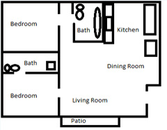 2 bedroom 2 bath apartment vista ca
